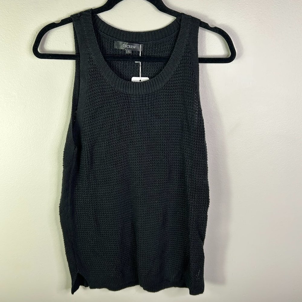 Tecrew Women's Black Sleeveless Top Size L - NWT